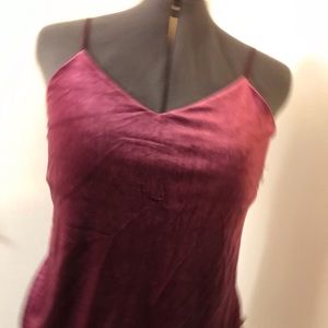 Burgundy velvet Camisole